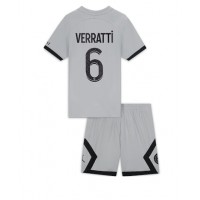 Fotbalové Dres Paris Saint-Germain Marco Verratti #6 Dětské Venkovní 2022-23 Krátký Rukáv (+ trenýrky)
